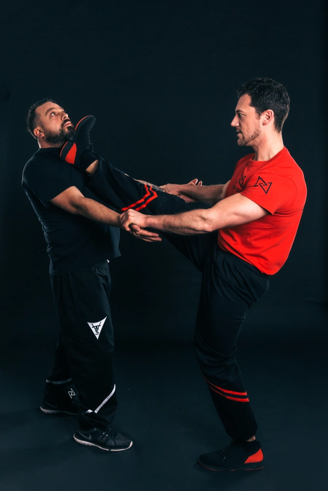 zwei Mann tun Wing Tsun